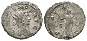 Ancient Roman Imperial Coins - Gallienus - Pax Antoninianus
266-267 AD. Siscia mint. Obv: GALLIENVS AVG legend with radiate bust right. Rev: PAX AVG ...