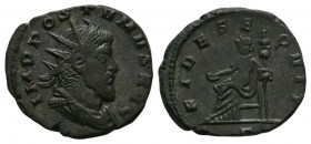 Ancient Roman Imperial Coins - Postumus (under General Aureolus) - Fides Antoninianus
268 AD. Milan mint. Obv: IMP POSTVMVS AVG legend with radiate, ...