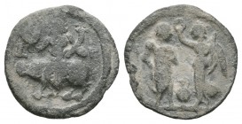 Ancient Roman Provincial Coins - Anonymous - Alexandria - Lead Nilus Tessera
2nd-3rd century AD. Dated RY 3 of an uncertain emperor. Obv: male figure...