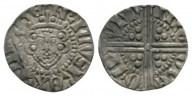English Medieval Coins - Henry III - London / Nichole - Long Cross Penny
1250-1272 AD. Class 5b2. Obv: facing bust with sceptre and HENRICVS REX III ...