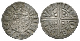 English Medieval Coins - Henry III - London / Nicole - Long Cross Penny
1248-1250 AD. Class 3b. Obv: facing bust with hENRICUS REX III legend. Rev: l...