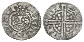 English Medieval Coins - Henry III - Continental Imitation Long Cross Penny
13th century AD. Obv: facing bust with HENDVISDIVSVR or similar garbled l...