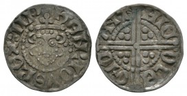 English Medieval Coins - Henry III - Canterbury / Nichole - Long Cross Penny
1248-1250 AD. Class 3c. Obv: facing bust with HENRICVS REX III legend. R...