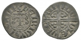 English Medieval Coins - Henry III - Canterbury / Nichole - Long Cross Penny
1248-1250 AD. Class 3a2. Obv: facing bust with HENRICVS REX III legend. ...