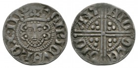 English Medieval Coins - Henry III - Canterbury / Nichole - Long Cross Penny
1248-1250 AD. Class 3c. Obv: facing bust with HENRICVS REX III legend. R...