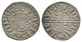 English Medieval Coins - Henry III - London / Ricard - Long Cross Penny
1251-1272 AD. Class 5b2. Obv: facing bust with sceptre and HENRICVS REX III l...