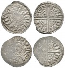 English Medieval Coins - Henry III - Bury St Edmunds / Randulf - Long Cross Pennies [2]
1251-1272 AD. Class 5c. Obvs: facing bust with sceptre and HE...