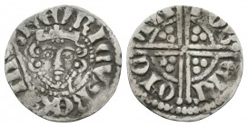 English Medieval Coins - Henry III - Canterbury / Robert - Long Cross Penny
1251-1272 AD. Class 5g. Obv: facing bust with sceptre and HENRICVS REX II...
