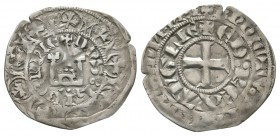 English Medieval Coins - Anglo-Gallic - Edward II - Maille Blanche Hibernie
1326-1328 AD. Obv: small cross with +ED REX ANGLIE and BENEDICTV SIT NOME...