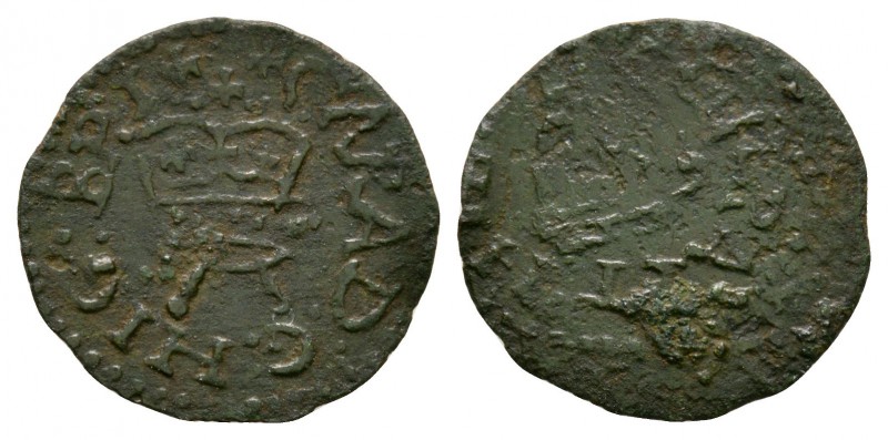 English Stuart Coins - Charles I - Contemporary Imitation Royal Farthing
17th c...