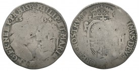 English Tudor Coins - Philip and Mary - 1554 - Shilling
Dated 1554 AD. Obv: crown dividing date over profile busts facing with PHILIIP ET MARIA D G R...
