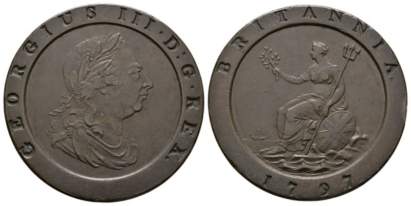 English Milled Coins - George III - 1797 - Cartwheel Twopence
Dated 1797 AD. Ob...
