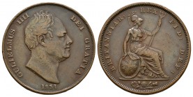 English Milled Coins - William IV - 1831 - '.W.W' Penny
Dated 1831 AD. Obv: profile bust with incuse '.W.W' on truncation and date below with GULIELM...