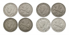 English Milled Coins - George V - 1935 - Crowns [4]
Dated 1935 AD. Silver jubilee issue. Obvs: profile bust with GEORGIVS V DG BRITT OMN REX FD IND I...