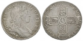 English Milled Coins - William III - 1697 York - Halfcrown
Dated 1697 AD. York mint. Obv: profile bust with 'y' mintmark below and GVLIELMVS III DEI ...