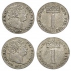 English Milled Coins - George III - 1817 - Maundy Pennies [2]
Dated 1817 AD. New coinage. Obvs: profile bust with date below and GEORGIUS III DEI GRA...