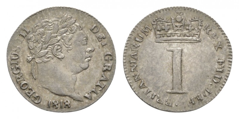 English Milled Coins - George III - 1818 - Maundy Penny
Dated 1818 AD. New coin...