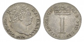 English Milled Coins - George III - 1818 - Maundy Penny
Dated 1818 AD. New coinage. Obv: profile bust with date below and GEORGIUS III DEI GRATIA leg...