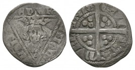 World Coins - Ireland - Edward I - Long Cross Penny
1299-1301 AD. Late issues, type IV, North group G(2"). Obv: facing bust with pellet below within ...