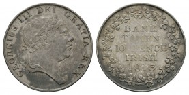 World Coins - Ireland - George III - 1813 - Bank 10 Pence Token
Dated 1813 AD. Bank of Ireland coinage, Type II. Obv: profile bust with GEORGIUS III ...
