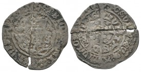World Coins - Ireland - Henry VII - Dublin - Groat
1496-1505 AD. Obv: facing bust with open crown within tressure with HENRICVS DEI I GRA DNS HIBER[ ...