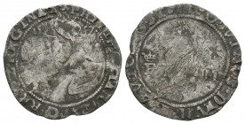 World Coins - Ireland - Philip and Mary - 1557 - Groat
Dated 1557 AD. Obv: profile busts facing with date above and PHILIP ET MARIA D G REX Z REGINA ...