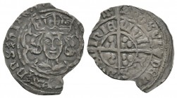 World Coins - Ireland - Henry VII - Dublin - Groat
. Obv: facing bust with arched crown within tressure with [ ] GRA DNS HIBER legend Rev: long cross...