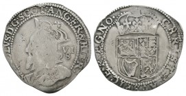 World Coins - Scotland - Charles I - Half Merk
1636 AD. Second (Briot's hammered) coinage. Obv: profile bust with VI over 8 behind and CAROLVS D G SC...