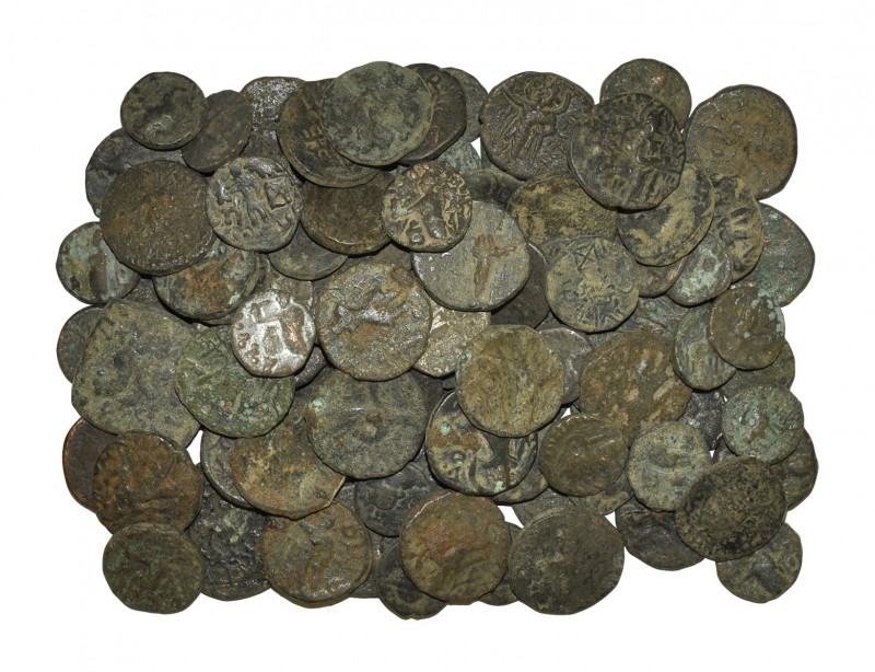 World Coins - India - Kushan Mixed Coppers Group [100]
1st-4th century AD. Grou...