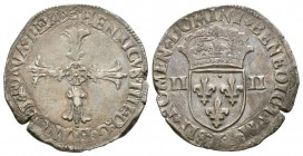 World Coins - France - Henri IV - 1605 Bordeaux - ¼ Ecu
Dated 1605 AD. Bordeaux mint. Obv: cross fleury with HENRICVS IIII D G FRAN ET NAV REX legend...