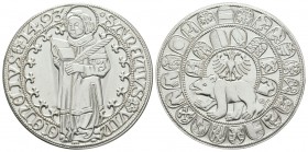 World Coins - Germany - Bern - Boxed Replica 1493 Thaler
Dated '1493' AD. Obv: standing figure holding book and quill with SANCTVS VINCENEIVS legend ...