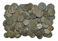 World Coins - India - Kushan Mixed Coppers Group [100]
1st-4th century AD. Group comprising: mixed coppers including various types and issues. 325 gr...