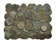 World Coins - India - Kushan Mixed Coppers Group [100]
1st-4th century AD. Group comprising: mixed coppers including various types and issues. 315 gr...