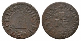 British Tokens - 17th Century - Sussex / Ellphicke - Token Farthing
17th century AD. Sussex, Eastbourne(?), John Ellphicke. Obv: sugar loaf with IOHN...