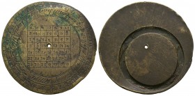 World Commemorative Medals - France - 19th Century - Pocket Calendar Medal
19th century AD. Obv: central days of month square with month names in Fre...