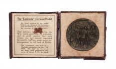 British Commemorative Medals - World War I - Lusitania - Boxed British Replica 'German' Medal
Dated 1917 AD. Obv: sinking ship with inscriptions. Rev...