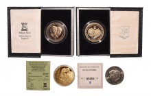 British Commemorative Medals - Charles/Diana and William/Catherine - 1981/2011 - Royal Wedding Coins and Medallion [4]
Dated 1981 and 2011 AD. Group ...