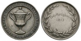 British Award Medals - Croquet Association - Lady Marcia Jocelyn 1913 - Silver Prize Medal
Awarded 1913 AD. Obv: prize cup with THE CROQUET ASSOCIATI...