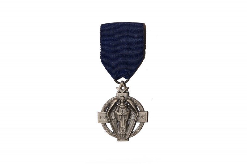 British Award Medals - Masonic - 1914-1918 - Hallstone Commemorative Silver Meda...