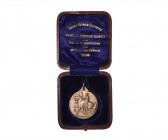 English Award Medals - Shire Horse Society - 1909 - Cased Silver Award Medal
Hallmarked 1907 AD. By Mappin & Webb, London, suspension loop and ring. ...