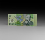 World Banknotes - Romania - 2000-2001 - Gentian Flower 10000 Lei Banknotes [100]
Issued 2000-2001 AD. Comprising: a polymer issue packet of 100 notes...