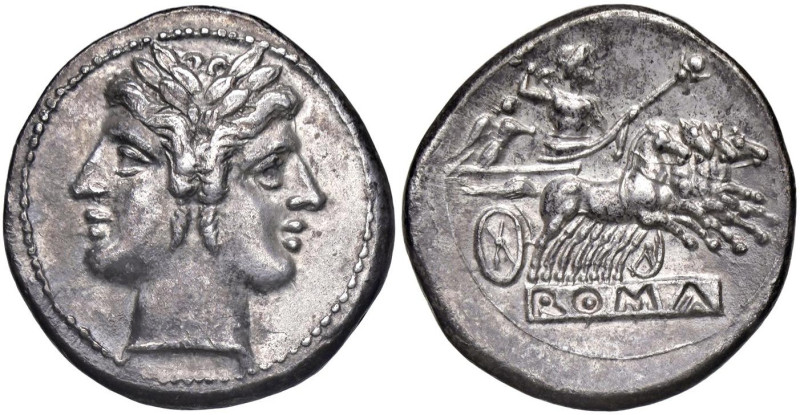 ROMANE REPUBBLICANE - ANONIME - Monete romano-campane (280-210 a.C.) - Quadrigat...