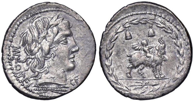 ROMANE REPUBBLICANE - FONTEIA - Man. Fonteius C. f. (85 a.C.) - Denario B. 10; C...
