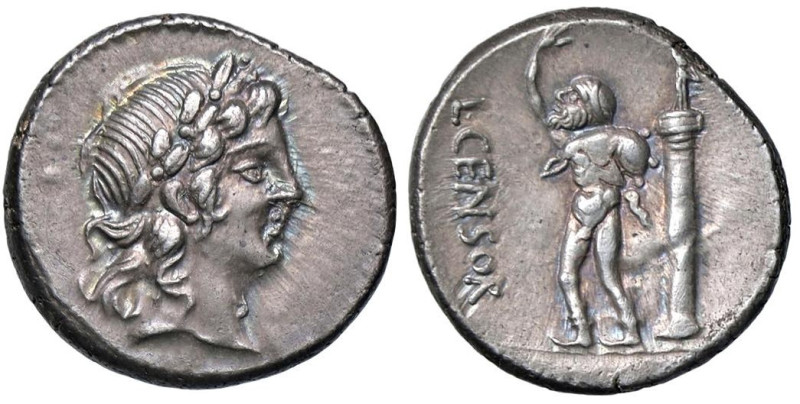 ROMANE REPUBBLICANE - MARCIA - L. Marcius Censorinus (82 a.C.) - Denario B. 24; ...