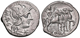 ROMANE REPUBBLICANE - VARGUNTEIA - M. Vargunteius (130 a.C.) - Denario B. 1; Cr. 257/1 (AG g. 3,71)

Status: BB+

Notes: