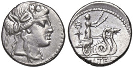 ROMANE REPUBBLICANE - VOLTEIA - M. Volteius M. f. (78 a.C.) - Denario B. 3; Cr. 385/3 (AG g. 4,01)

Status: BB+

Notes:
