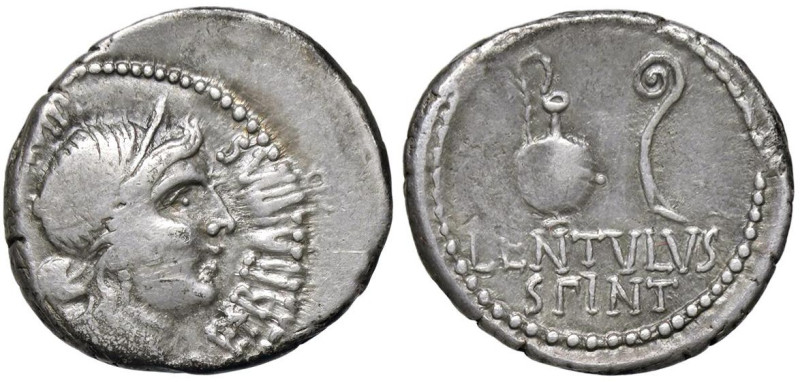 ROMANE IMPERIALI - Cassio († 42 a.C.) - Denario B. 16; Cr. 500/3 (AG g. 3,92) De...