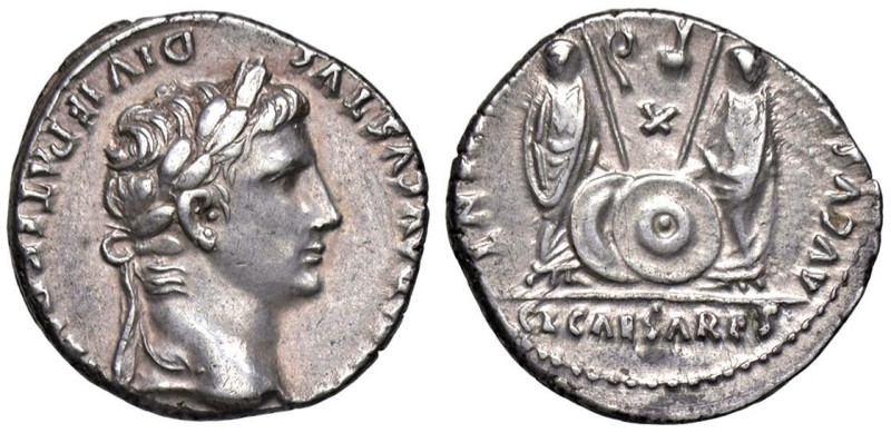 ROMANE IMPERIALI - Augusto (27 a.C.-14 d.C.) - Denario (Lugdunum) C. 43; RIC 212...