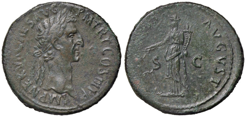 ROMANE IMPERIALI - Nerva (96-98) - Sesterzio C. 67 (AE g. 25,13)

Status: BB+...