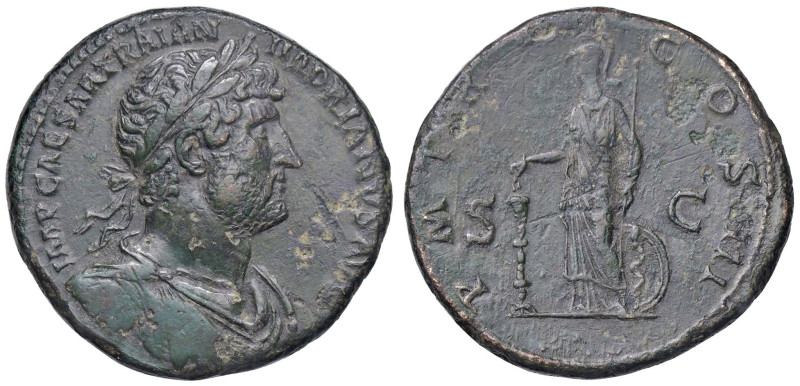ROMANE IMPERIALI - Adriano (117-138) - Sesterzio C. 1066 (AE g. 21,62)

Status...